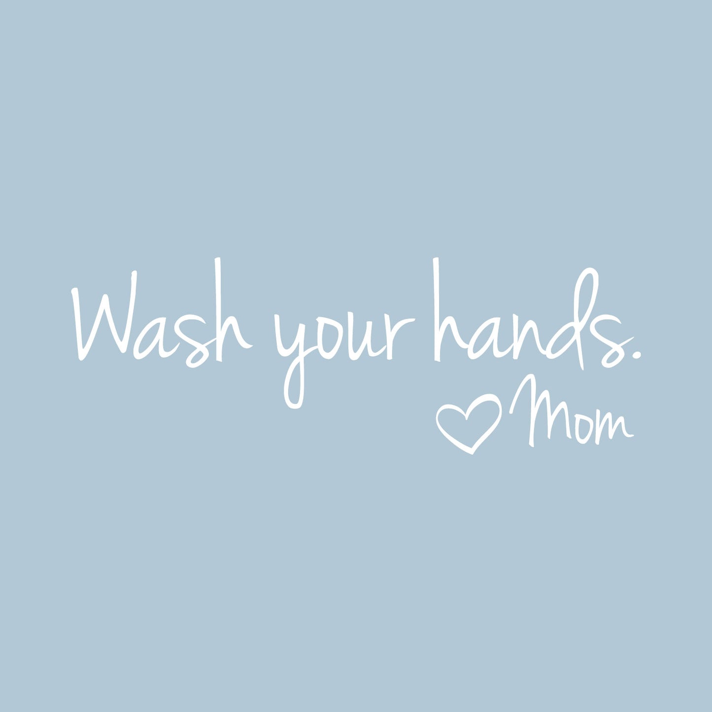 Vinyl Wall Art Decal - Printique Wash Your Hands Love Mom Quote Bathroom Wall Stickers Waterproof Bathroom Wall Decor