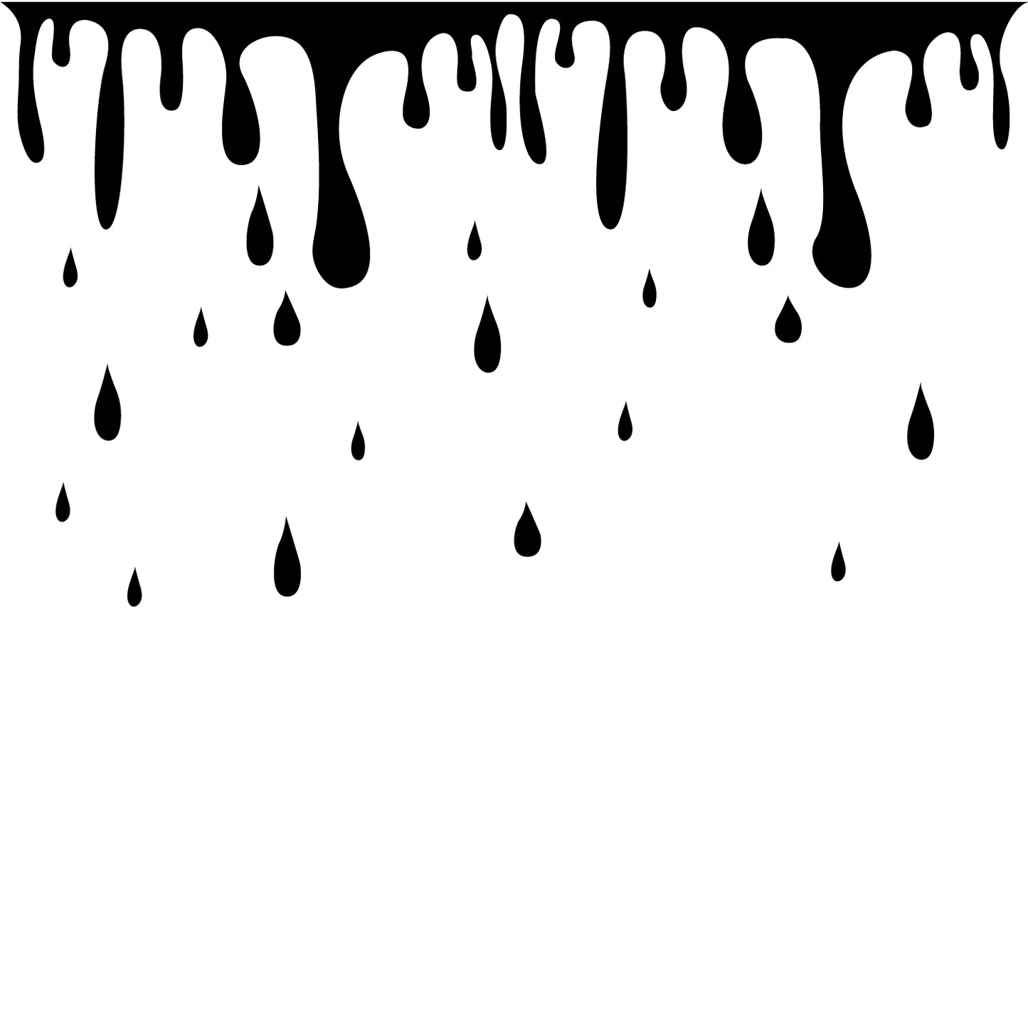 Vinyl Wall Art Decal - Blood Dripping Vinyl Sticker - Removable Wall Decal Peel and Stick Indoor Outdoor Halloween Decorations for Home, Living Room, Office, School, Doors and Windows