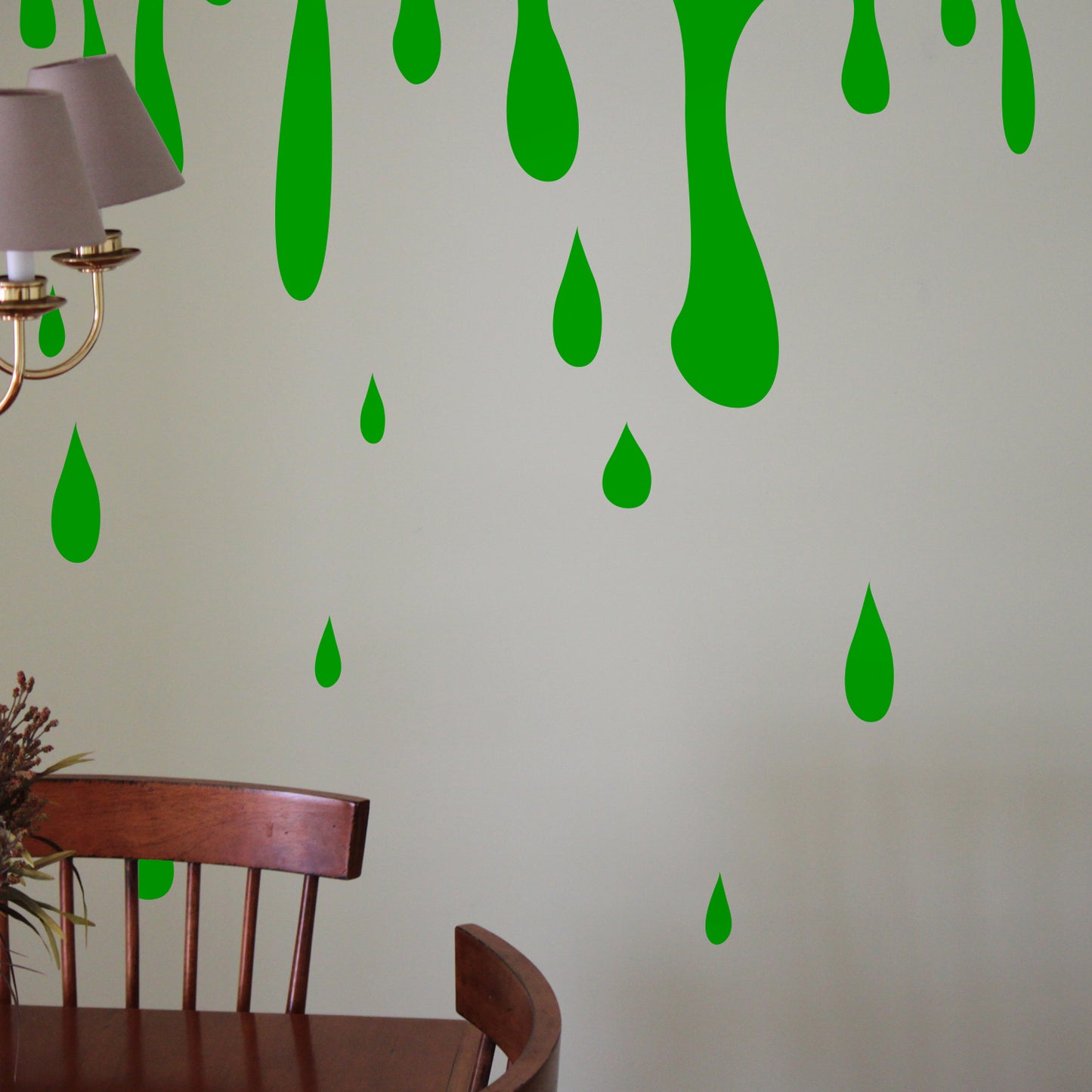 Vinyl Wall Art Decal - Blood Dripping Vinyl Sticker - Removable Wall Decal Peel and Stick Indoor Outdoor Halloween Decorations for Home, Living Room, Office, School, Doors and Windows