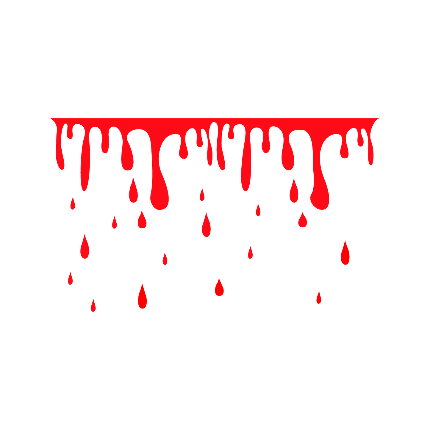 Vinyl Wall Art Decal - Blood Dripping Vinyl Sticker - Removable Wall Decal Peel and Stick Indoor Outdoor Halloween Decorations for Home, Living Room, Office, School, Doors and Windows