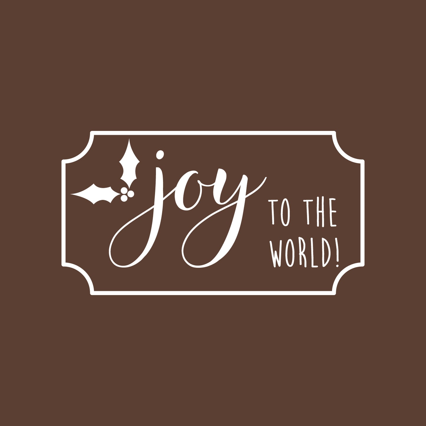 Vinyl Wall Art Decal - Joy to The World - 12" x 23" - Christmas Holiday Seasonal Decoration Sticker - Indoor Outdoor Home Office Wall Door Window Bedroom Workplace Decor Decals