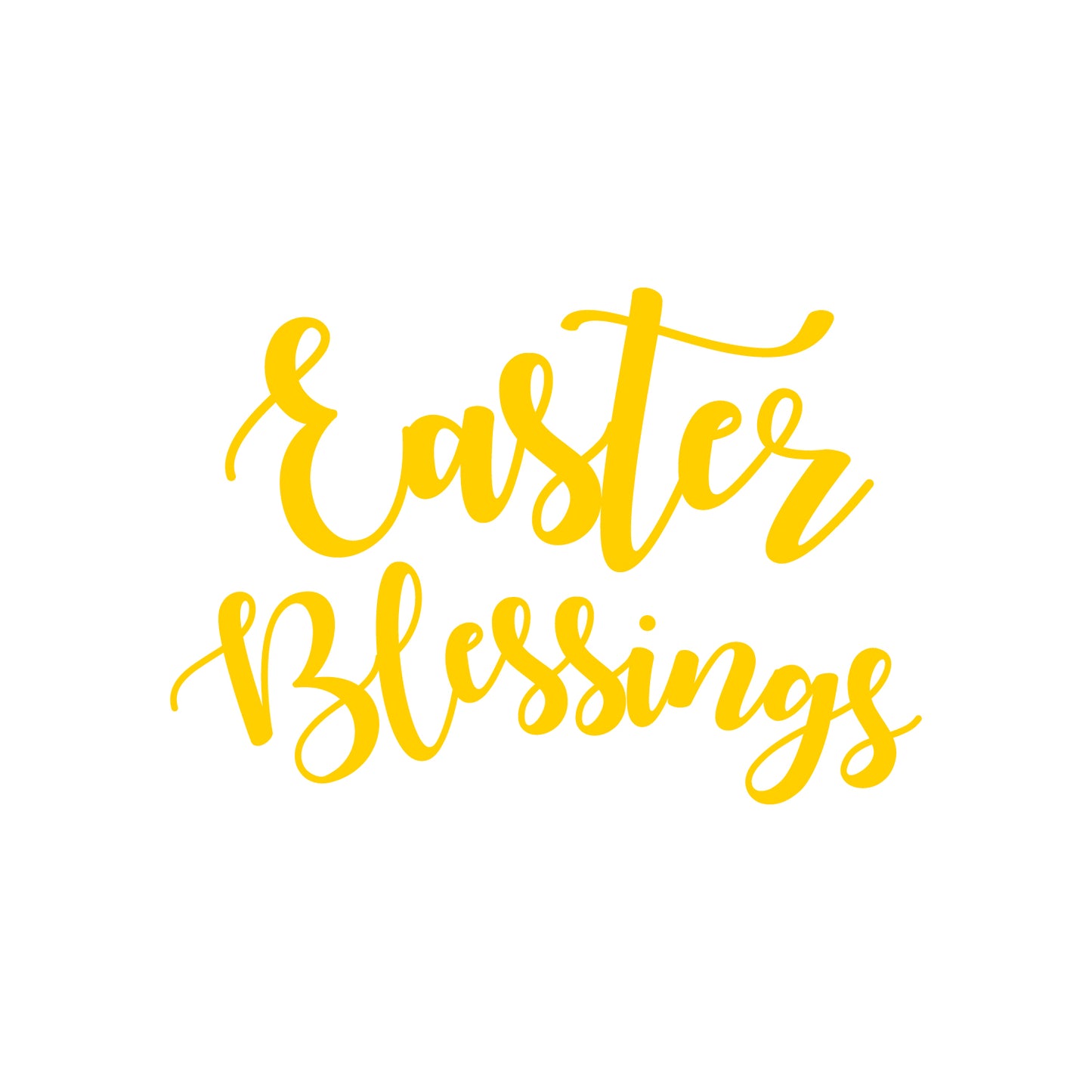 Easter Day Vinyl Wall Art Decal - Easter Blessings - 16" x 23" - Resurrection Sunday Pascha Holiday Church Home Living Room Bedroom Apartment Nursery Office Work Decor