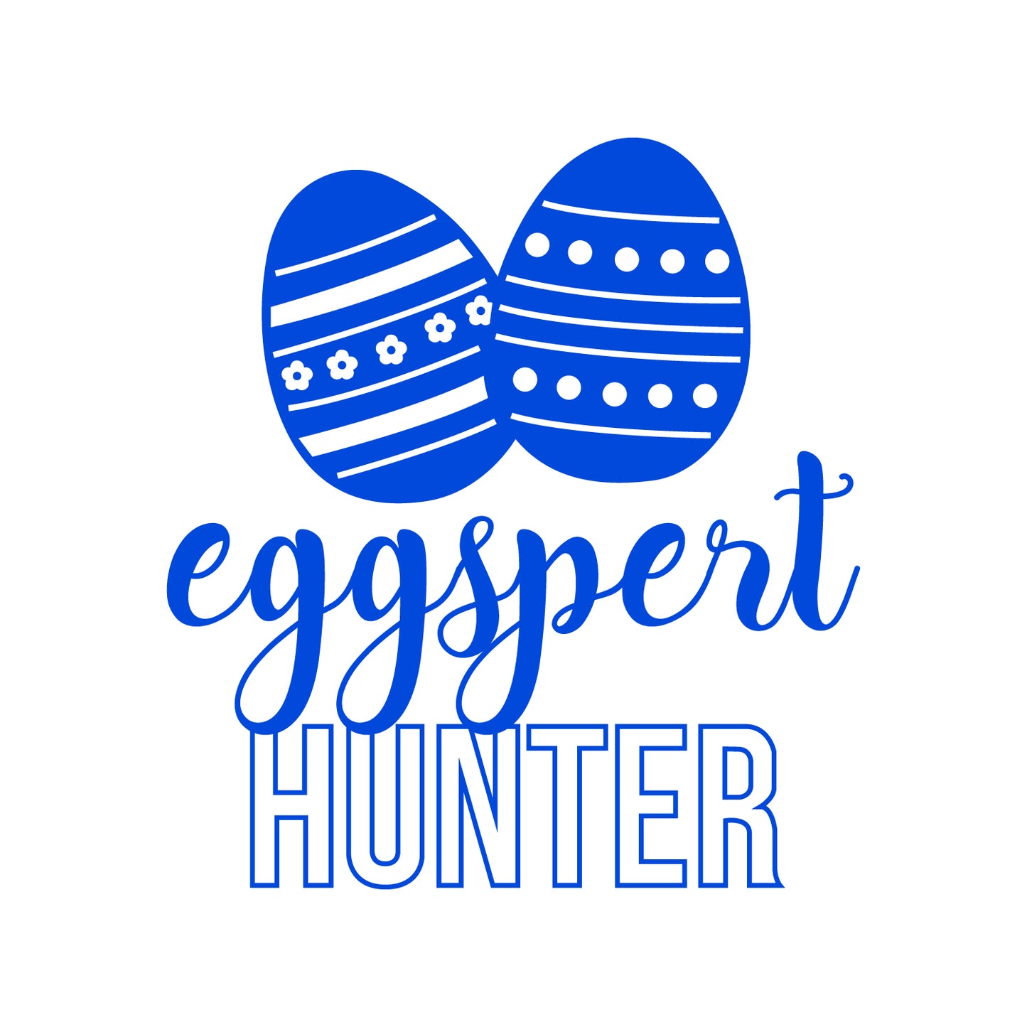 Easter Day Vinyl Wall Art Decal - Eggspert Hunter - 25" x 23" - Eggs Resurrection Sunday Pascha Holiday Modern Cute Home Living Room Bedroom Apartment Nursery Playroom Decor