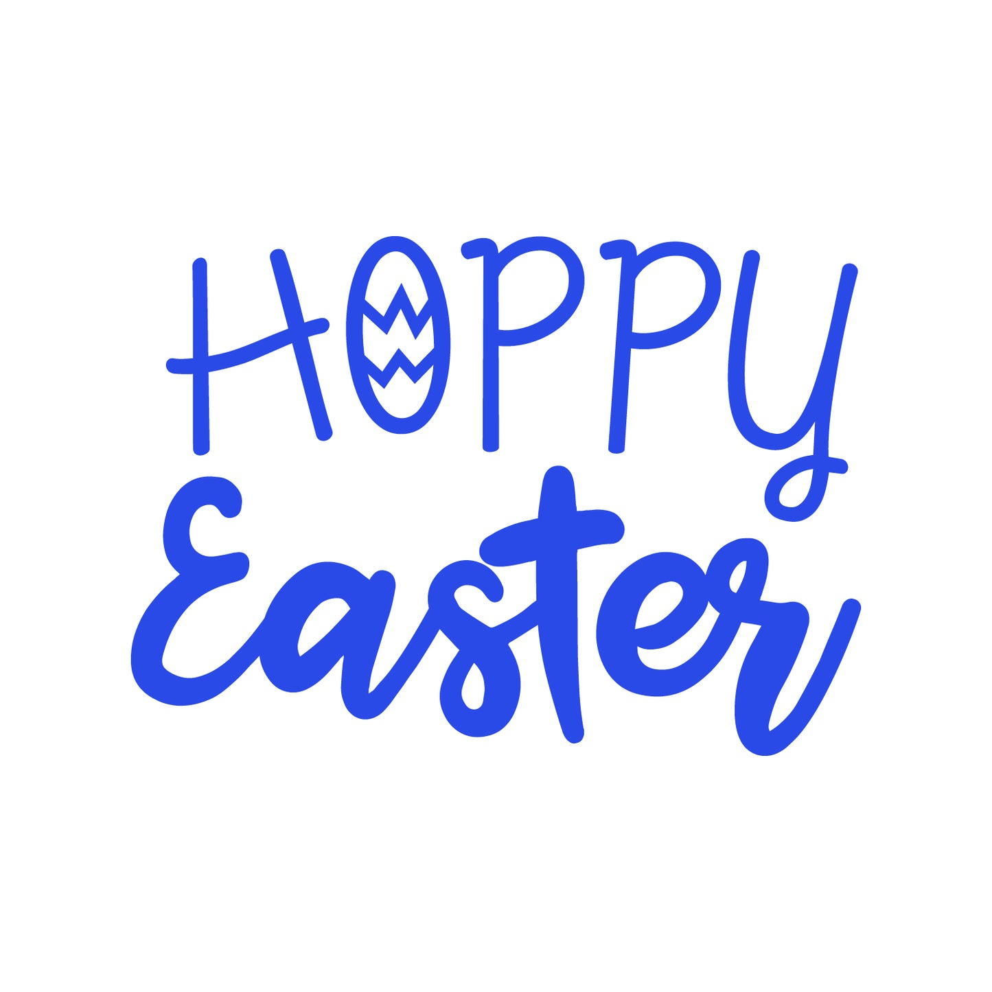 Easter Day Vinyl Wall Art Decal - Hoppy Easter - 16" x 22.5" - Resurrection Sunday Pascha Holiday Modern Church Home Living Room Bedroom Apartment Nursery Office Work Decor