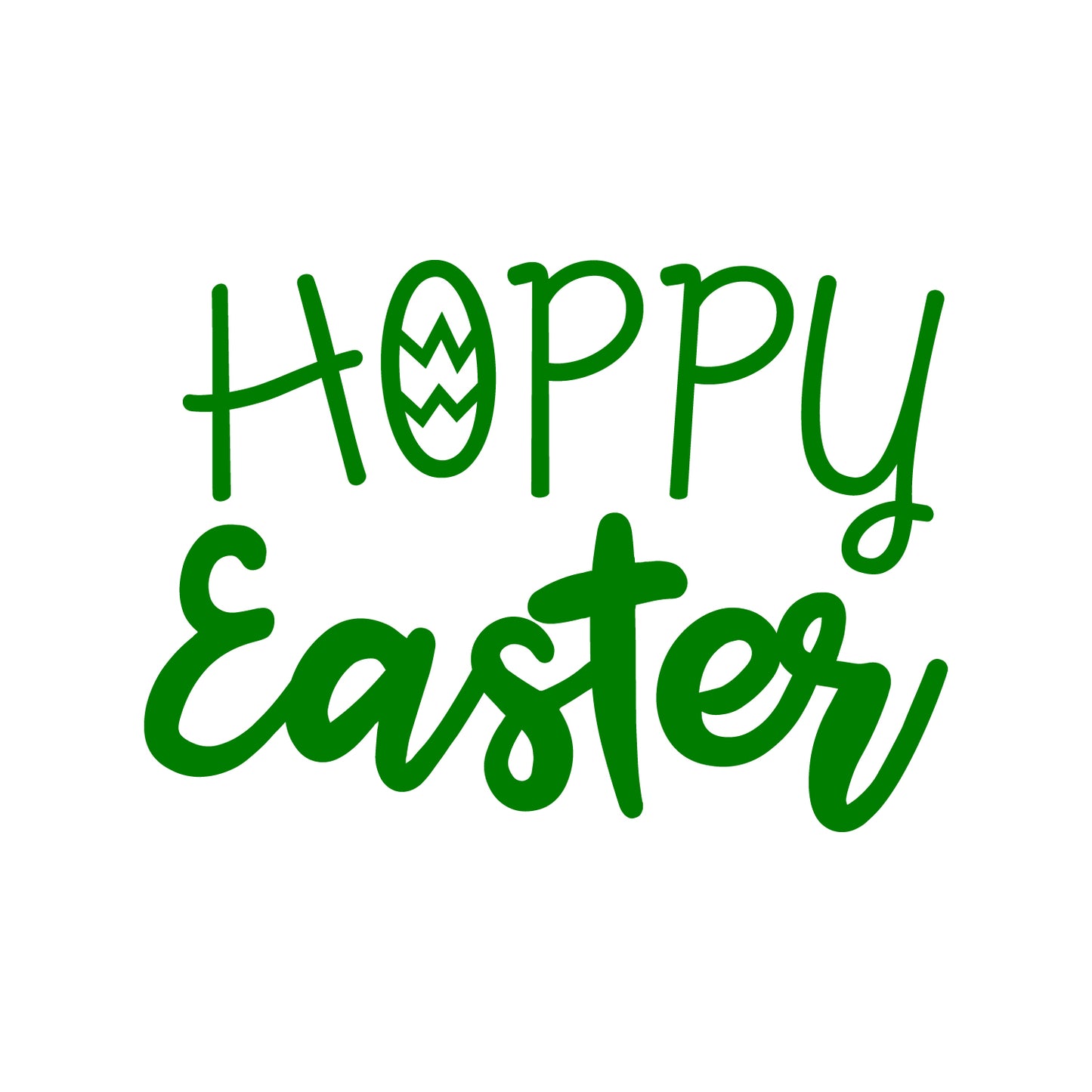 Easter Day Vinyl Wall Art Decal - Hoppy Easter - 16" x 22.5" - Resurrection Sunday Pascha Holiday Modern Church Home Living Room Bedroom Apartment Nursery Office Work Decor