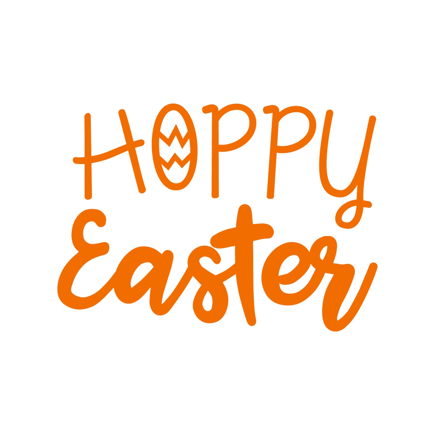 Easter Day Vinyl Wall Art Decal - Hoppy Easter - 16" x 22.5" - Resurrection Sunday Pascha Holiday Modern Church Home Living Room Bedroom Apartment Nursery Office Work Decor
