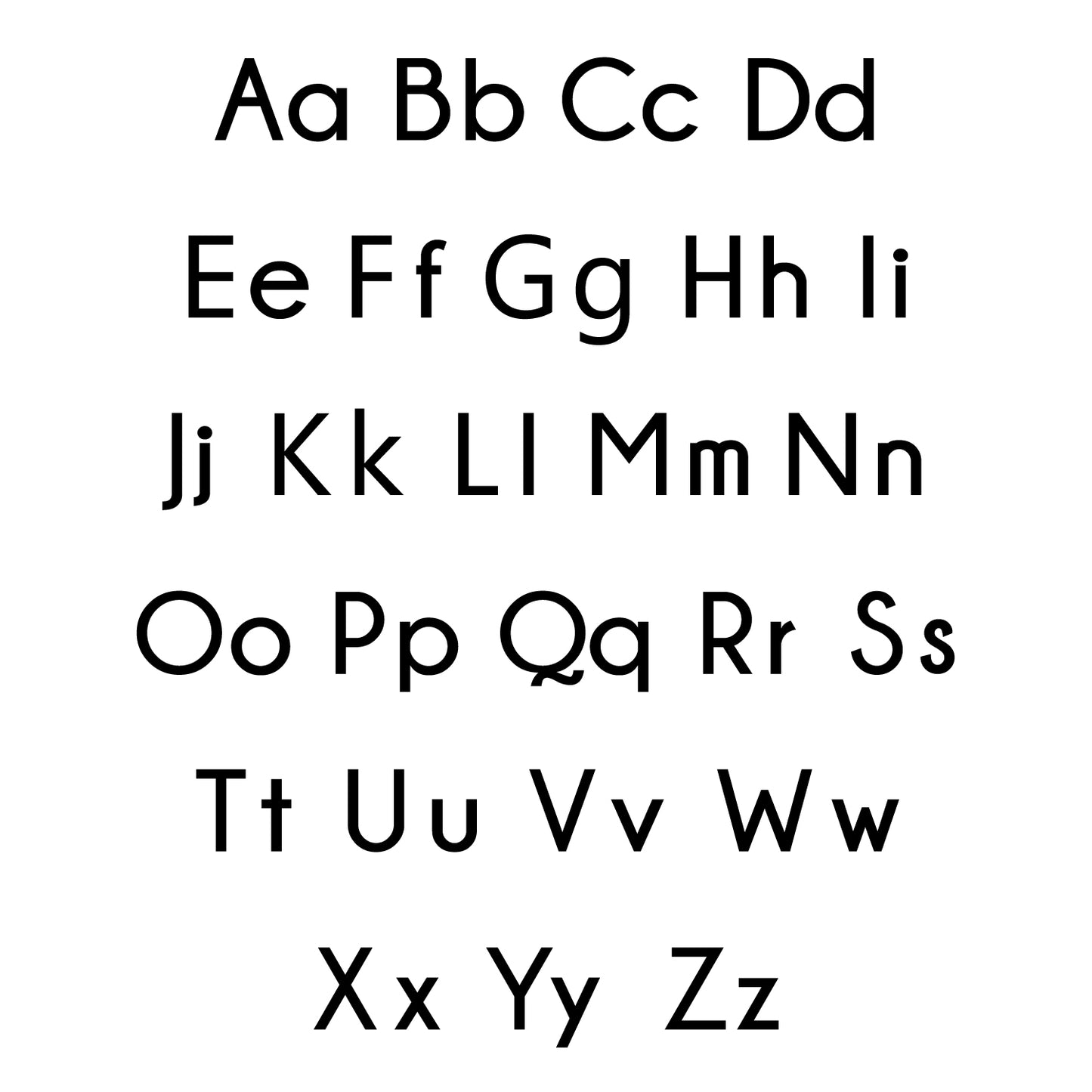 Vinyl Wall Art Decal - Set of ABC’s Alphabet Letters - 27.5" x 22.5" - Educational Kids Learning Home Apartment Bedroom Playroom Classroom Homeschool Preschool Kindergarten