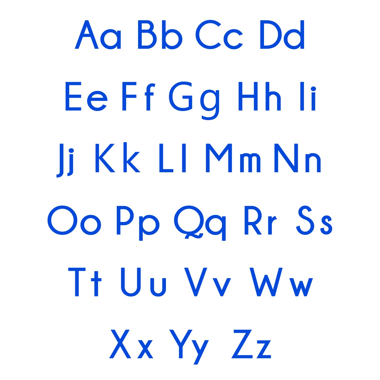Vinyl Wall Art Decal - Set of ABC’s Alphabet Letters - 27.5" x 22.5" - Educational Kids Learning Home Apartment Bedroom Playroom Classroom Homeschool Preschool Kindergarten