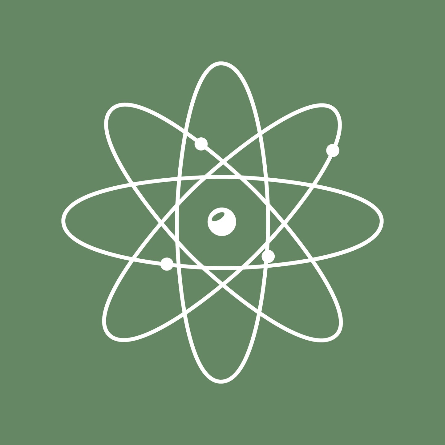 Vinyl Wall Art Decal - Atom - 23" x 23" - Modern Science Home Apartment Workplace Classroom Decor - Trendy Geometric Design for Living Room Bedroom Indoor Office School
