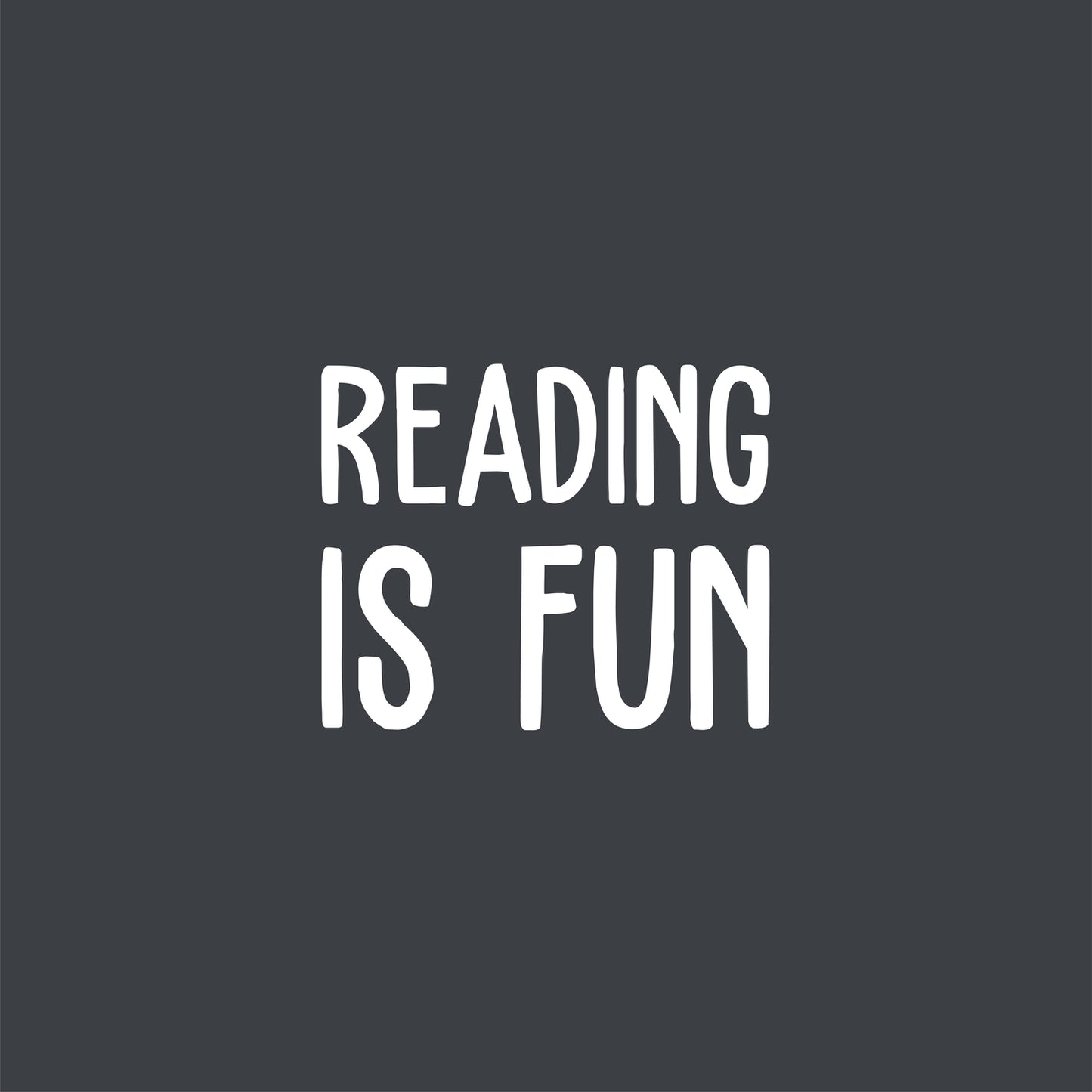 Vinyl Wall Art Decal - Reading is Fun - 16.3" x 20" - Modern Inspiring Positive Classroom Quote Sticker for Living Room Playroom School Library Office Coffee Shop Educational Decor
