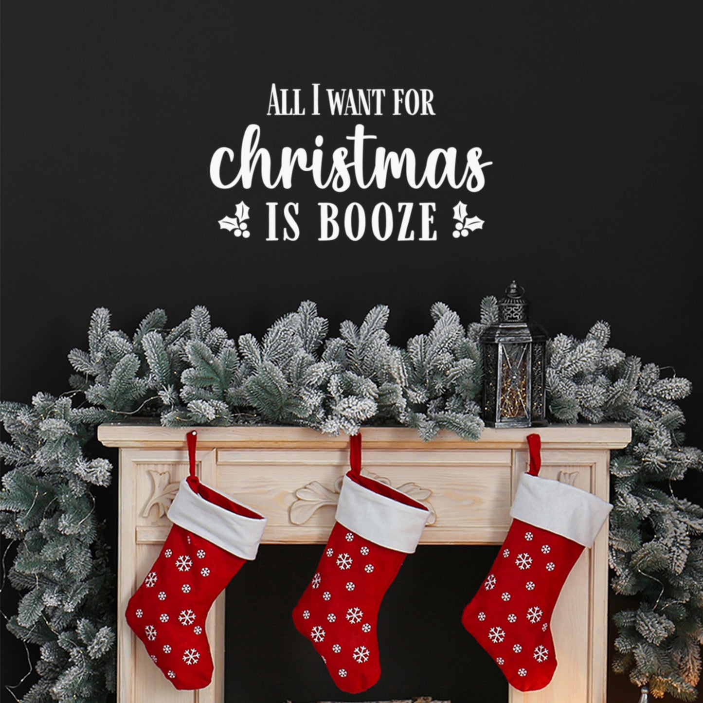 Vinyl Wall Art Decal - Merry Christmas Ornament - 26" x 17" - Trendy Cute Inspirational Christmas Holyday Season Quote Sticker for Living Room Dining Room Entry Door Storefront Coffee Shop Decor