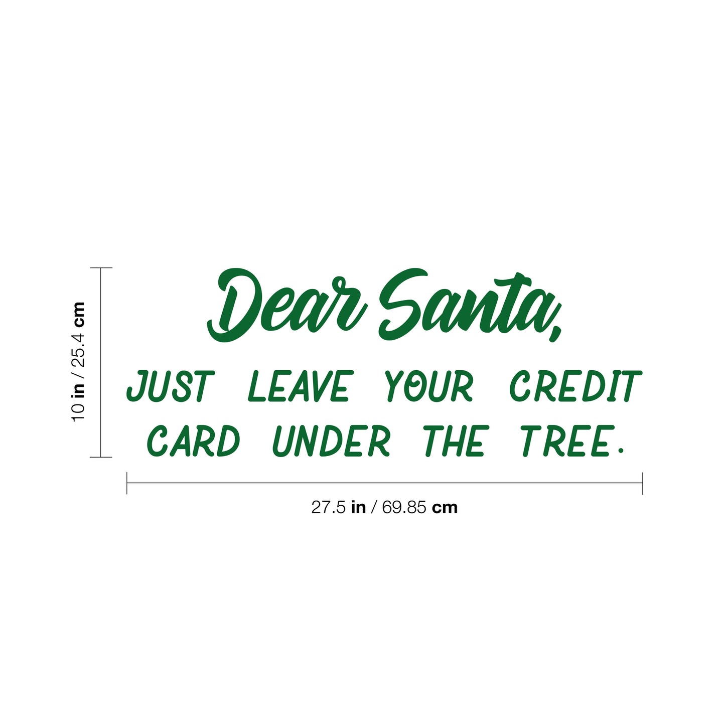 Vinyl Wall Art Decal - Have A Holly Jolly Christmas - 21" x 22" - Holiday Season Trendy Seasonal Quote Sticker for Home School Living Room Work Office Classroom Door Store Window Decor