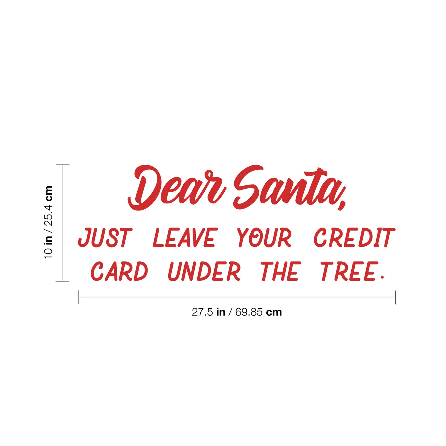 Vinyl Wall Art Decal - Have A Holly Jolly Christmas - 21" x 22" - Holiday Season Trendy Seasonal Quote Sticker for Home School Living Room Work Office Classroom Door Store Window Decor