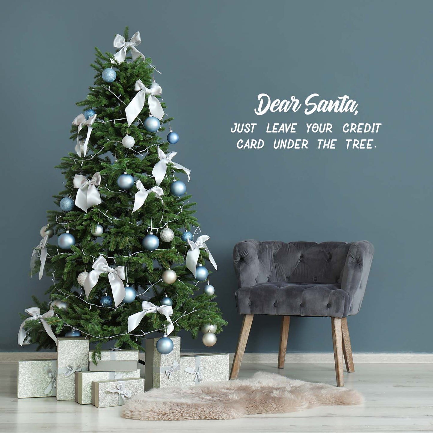 Vinyl Wall Art Decal - Have A Holly Jolly Christmas - 21" x 22" - Holiday Season Trendy Seasonal Quote Sticker for Home School Living Room Work Office Classroom Door Store Window Decor