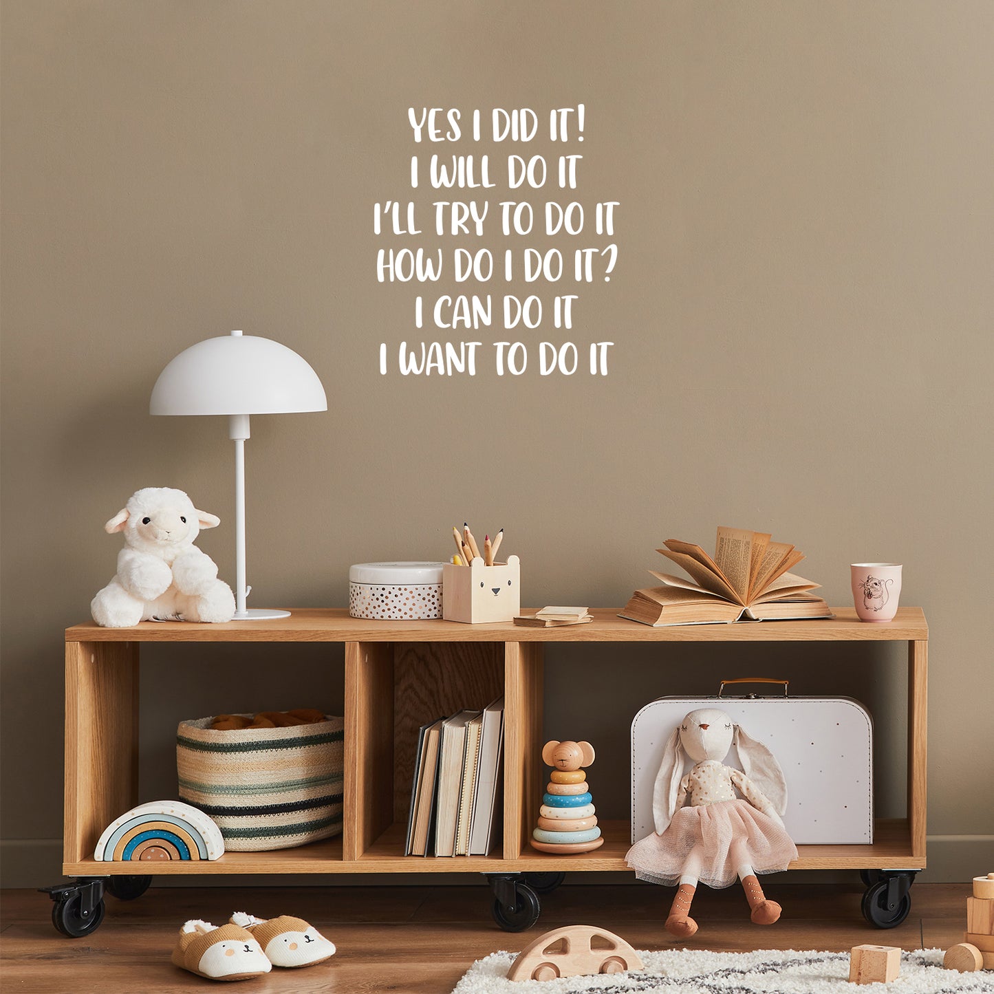 Vinyl Wall Art Decal - Yes I Did It! - 16.5" x 18.5" - Inspiring Lovely Educational Back to School Quote Sticker for Classroom Kids Room Home Kindergarten Fun Playroom Preschool Decor
