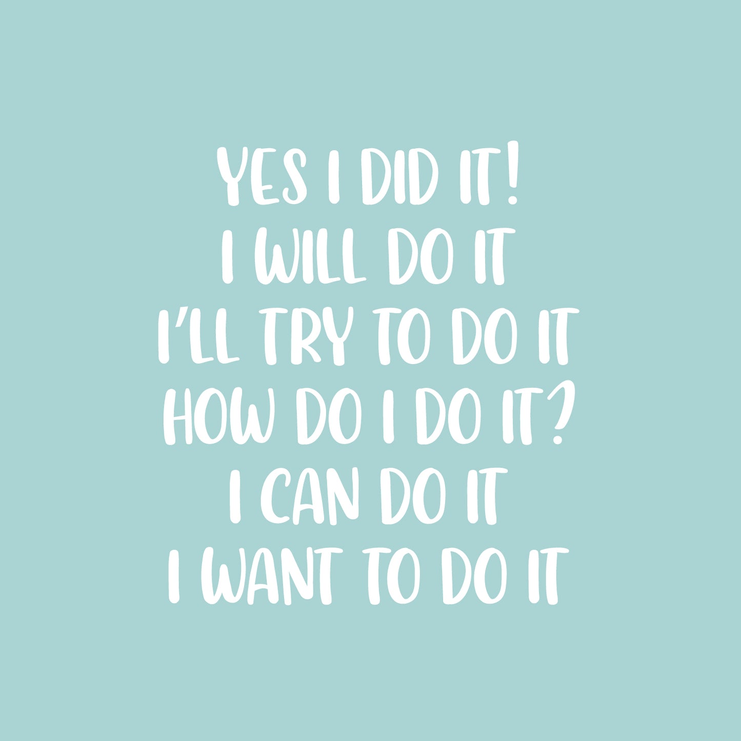 Vinyl Wall Art Decal - Yes I Did It! - 16.5" x 18.5" - Inspiring Lovely Educational Back to School Quote Sticker for Classroom Kids Room Home Kindergarten Fun Playroom Preschool Decor