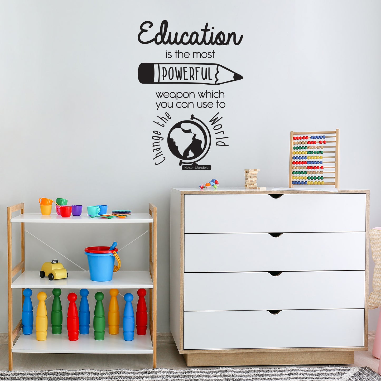 Vinyl Wall Art Decal - Class Rules - 32" x 30.5" - Cute Educational Back to School Quote Sticker for Classroom Kids Room Home Kindergarten Fun Playroom Preschool Decor