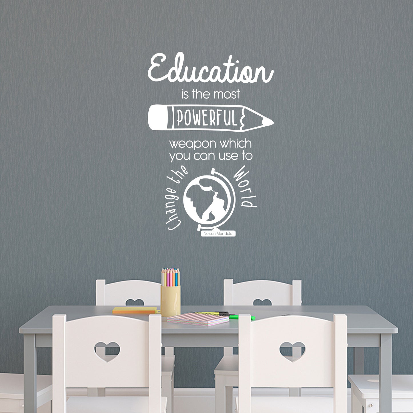 Vinyl Wall Art Decal - Class Rules - 32" x 30.5" - Cute Educational Back to School Quote Sticker for Classroom Kids Room Home Kindergarten Fun Playroom Preschool Decor