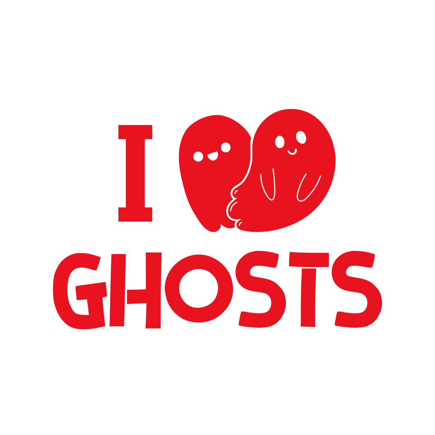 Vinyl Wall Art Decal - I Feel Ghost - 10" x 15" - Heart Design Seasonal Halloween Quote Sticker for Entryway Storefront Office Living Room Cute Spooky Decor