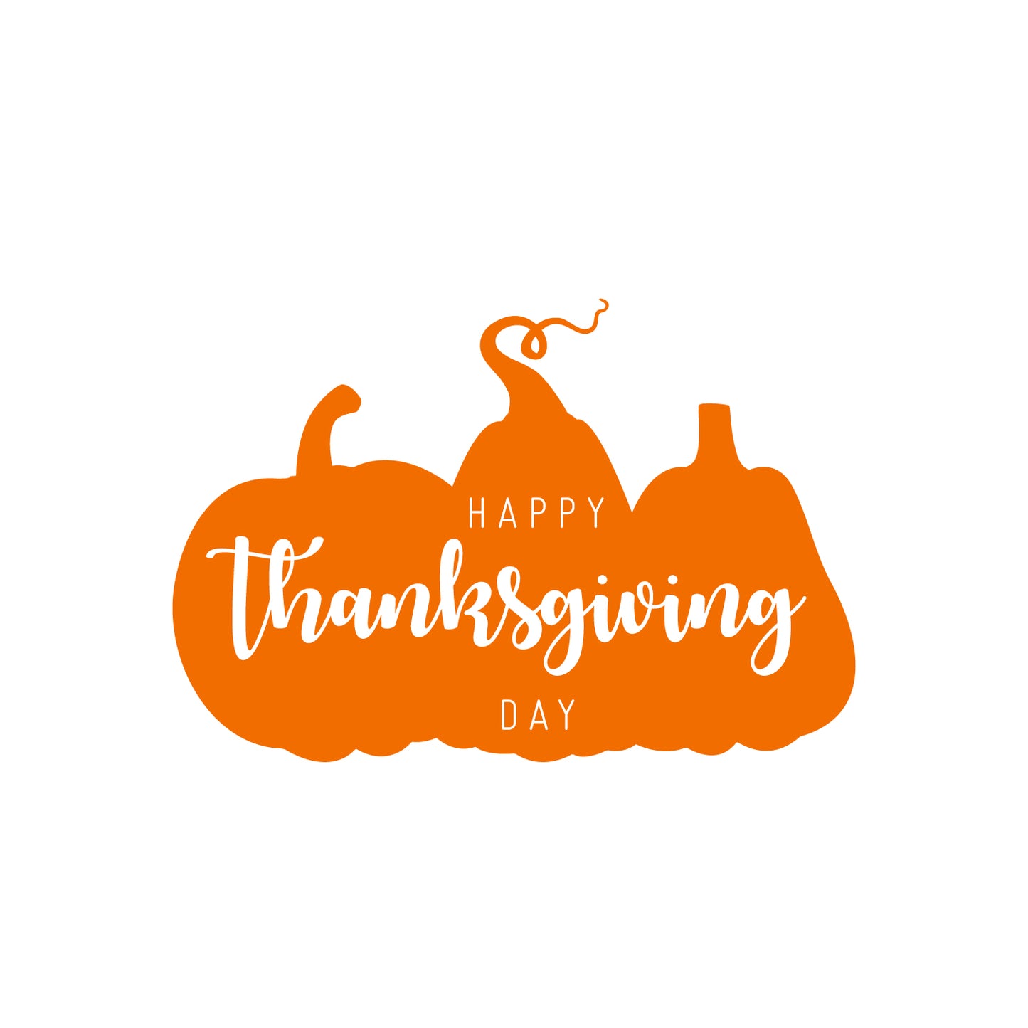 Vinyl Wall Art Decal - Happy Thanksgiving Day - 16.5" x 24.5" - Cute Grateful Inspirational Inspirational Thanksgiving Season Quote Sticker for Home Entry Door Dining Room Office Storefront Decor