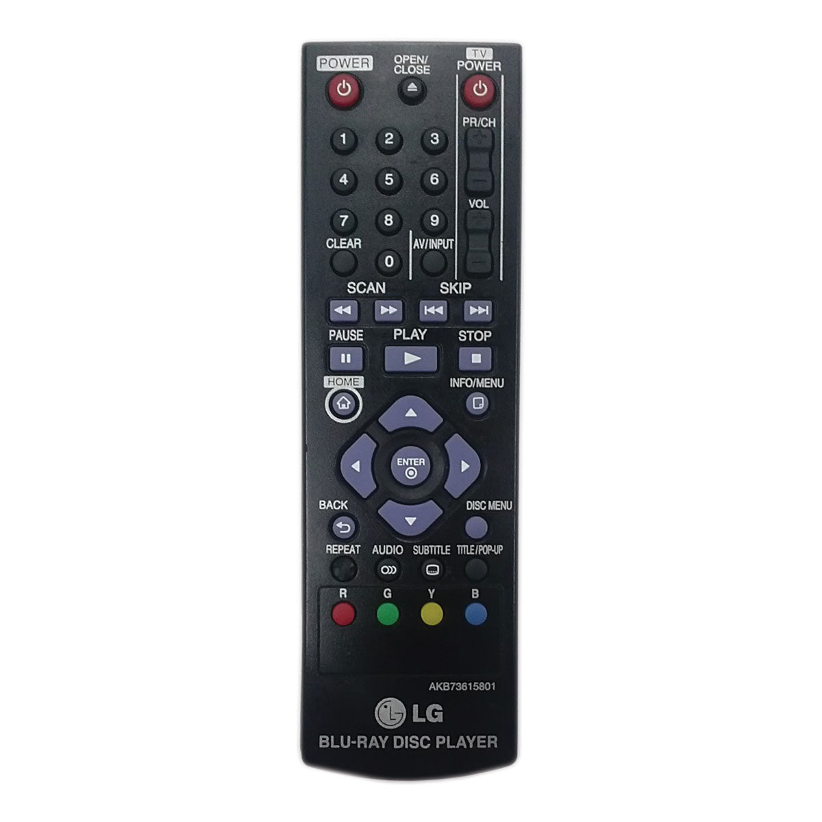 Genuine LG AKB73615801 Blu-Ray DVD Remote Control For BP200 BP350, BP175, BP135 BP325