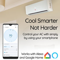 PG Air Conditioner 12,000 BTU Heat Pump, 17 SEER Energy Efficient 115V, Wi-Fi Smart Control with Alexa and Google Home