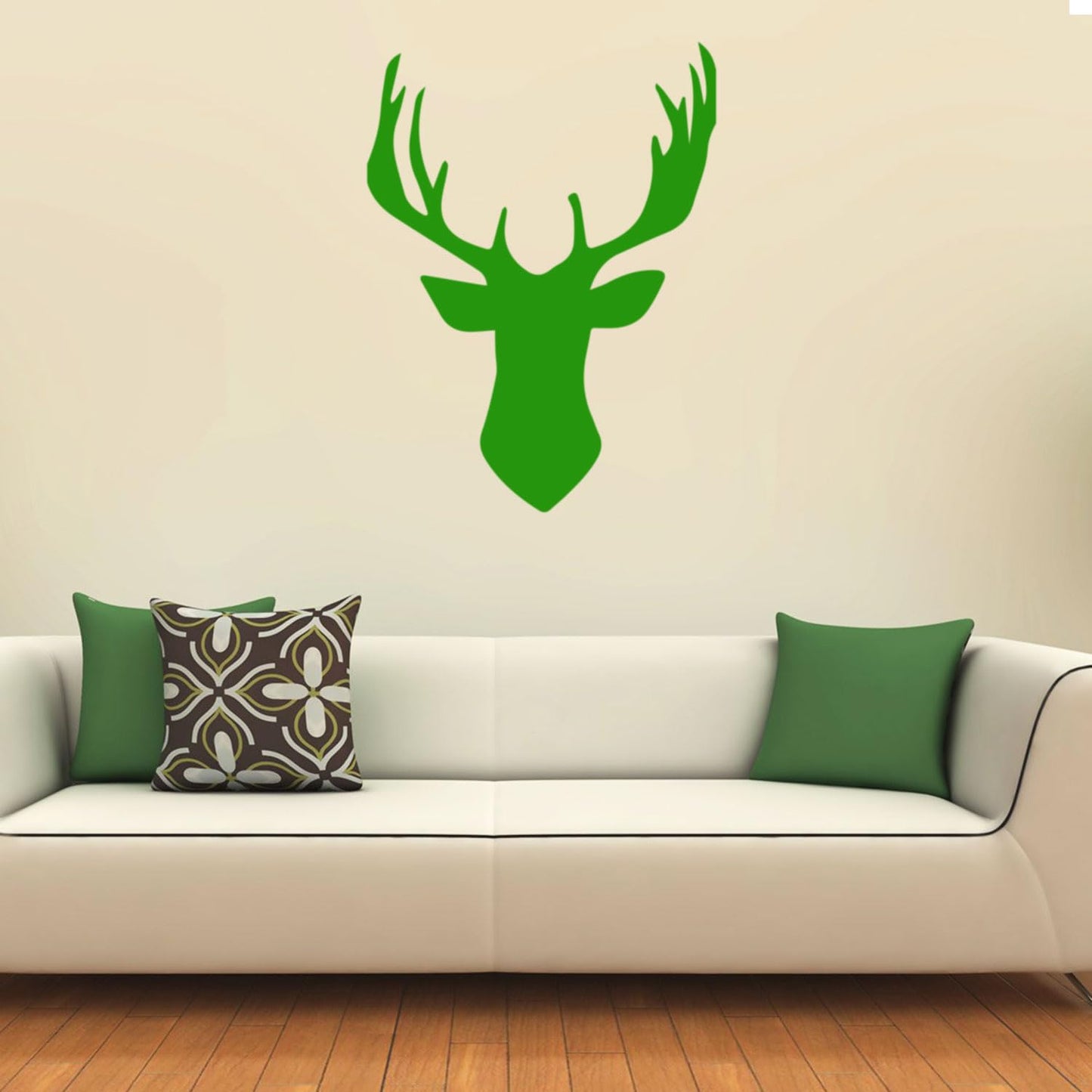 Chic Holiday Deer Outline Vinyl Wall Art Decal - 31" x 16" Decoration Vinyl Sticker - Animal Vinyl Decal - Nature Vinyl Sticker - Removable Vinyl Sticker Decal - Holiday Vinyl Decal Wall Decoration