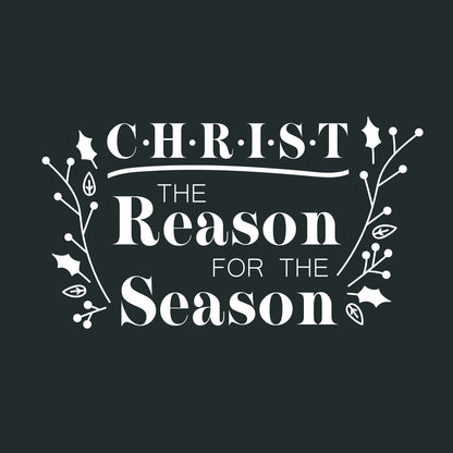 Vinyl Wall Art Decal - Christ The Reason for The Season - 12.5" x 22.5" - Christmas Holiday Seasonal Christianity Sticker - Religious Faith Home Apartment Wall Door Window Work Decor Decals