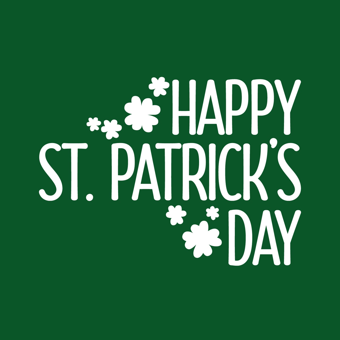 St Patrick’s Day Vinyl Wall Art Decal - Happy St Patrick’s Day - 16" x 23" - St Patty’s Holiday Home Living Room Bedroom Sticker - Indoor Outdoor Office Workplace Apartment Decor