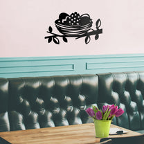 Easter Day Vinyl Wall Art Decal - Easter Egg Nest - 13" x 23" - Resurrection Sunday Pascha Holiday Modern Cute Home Living Room Bedroom Apartment Office Work Decor