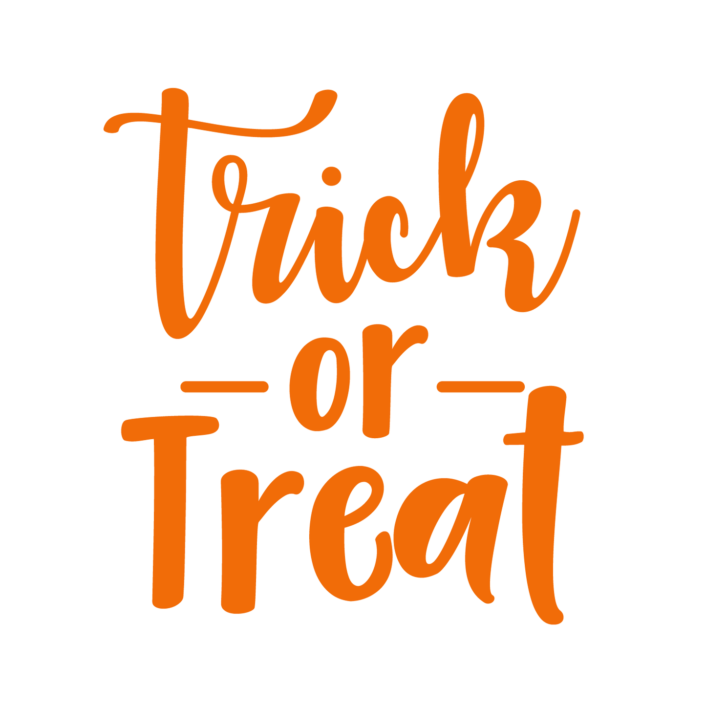 Vinyl Wall Art Decal - Trick Or Treat - 19" x 17" - Modern Magical Halloween Quote for Home Bedroom Kids Room Store Coffee Shop Seasonal Decoration Sticker