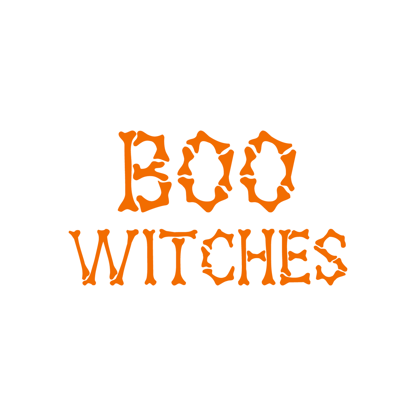 Vinyl Wall Art Decal - Boo Witches - 2" x 3.5" - Trendy Halloween Season Quote for Home Work Laptop Coffee Mug Thermo Cup Window Notebook Luggage Car Bumper Decoration Sticker