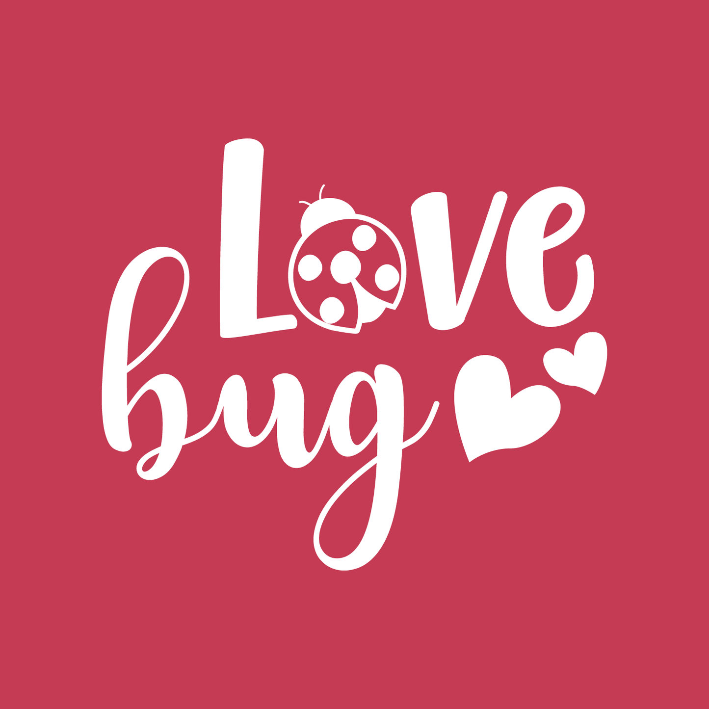 Vinyl Wall Art Decal - Love Bug - 22" x 26" - Trendy Artistic Design Hearts Ladybug for Home Storefront Coffee Shop Couples Valentine's Day Decor Sticker