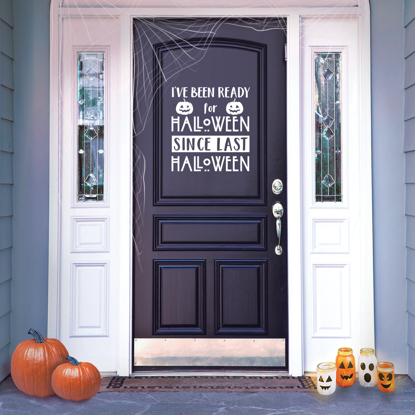 Vinyl Wall Art Decal - I've Been Ready for Halloween Since Last Halloween - 22" x 20" - Trendy Funny Cute Halloween Season Quote Sticker for Living Room Entryway Office School Classroom Spooky Decor