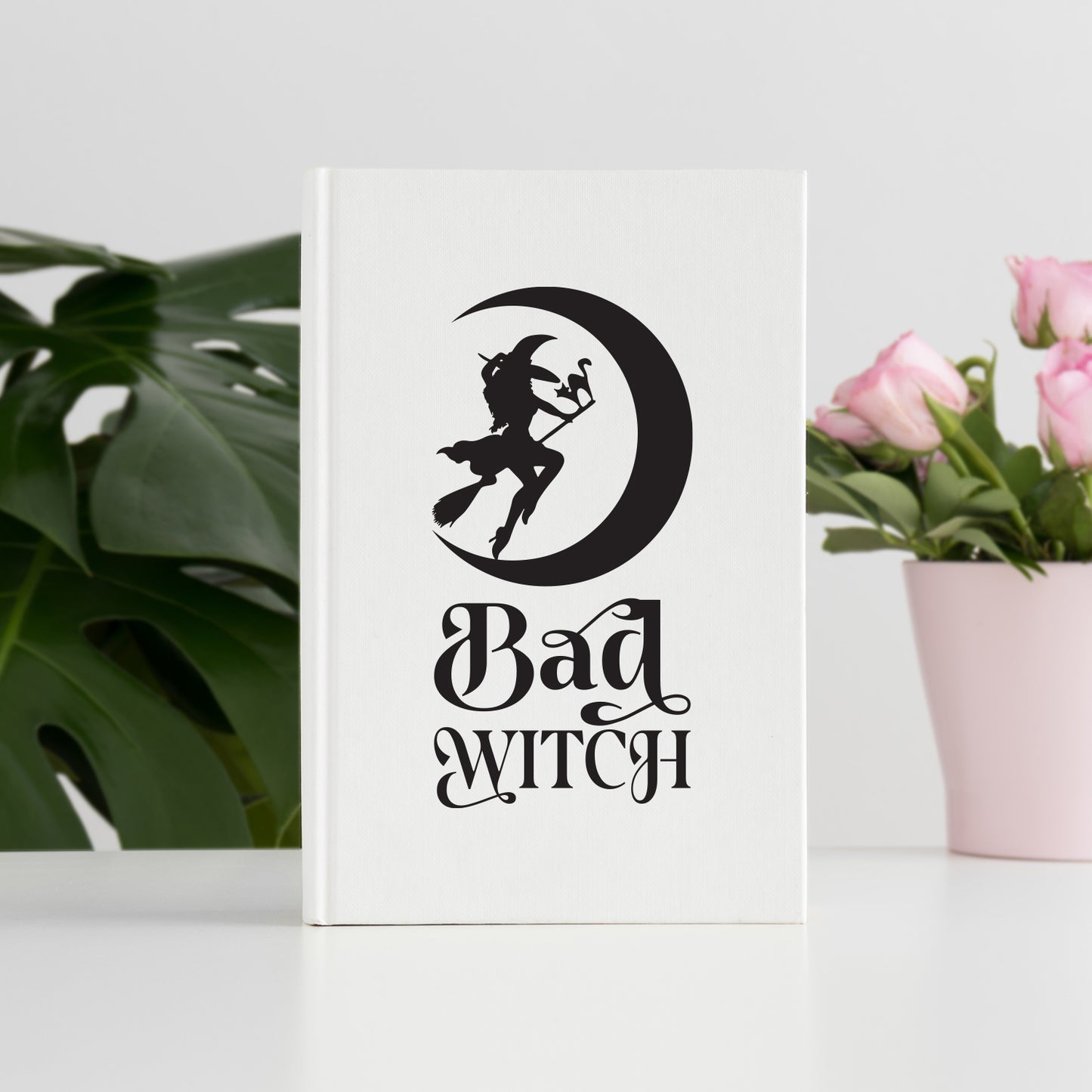 Vinyl Wall Art Decal - Bad Witch - 8" x 4" - Trendy Cool Funny Halloween Quote Sticker for Office Laptops Mugs Thermos Notebooks Home Windows Doors Storefront Spooky Decor