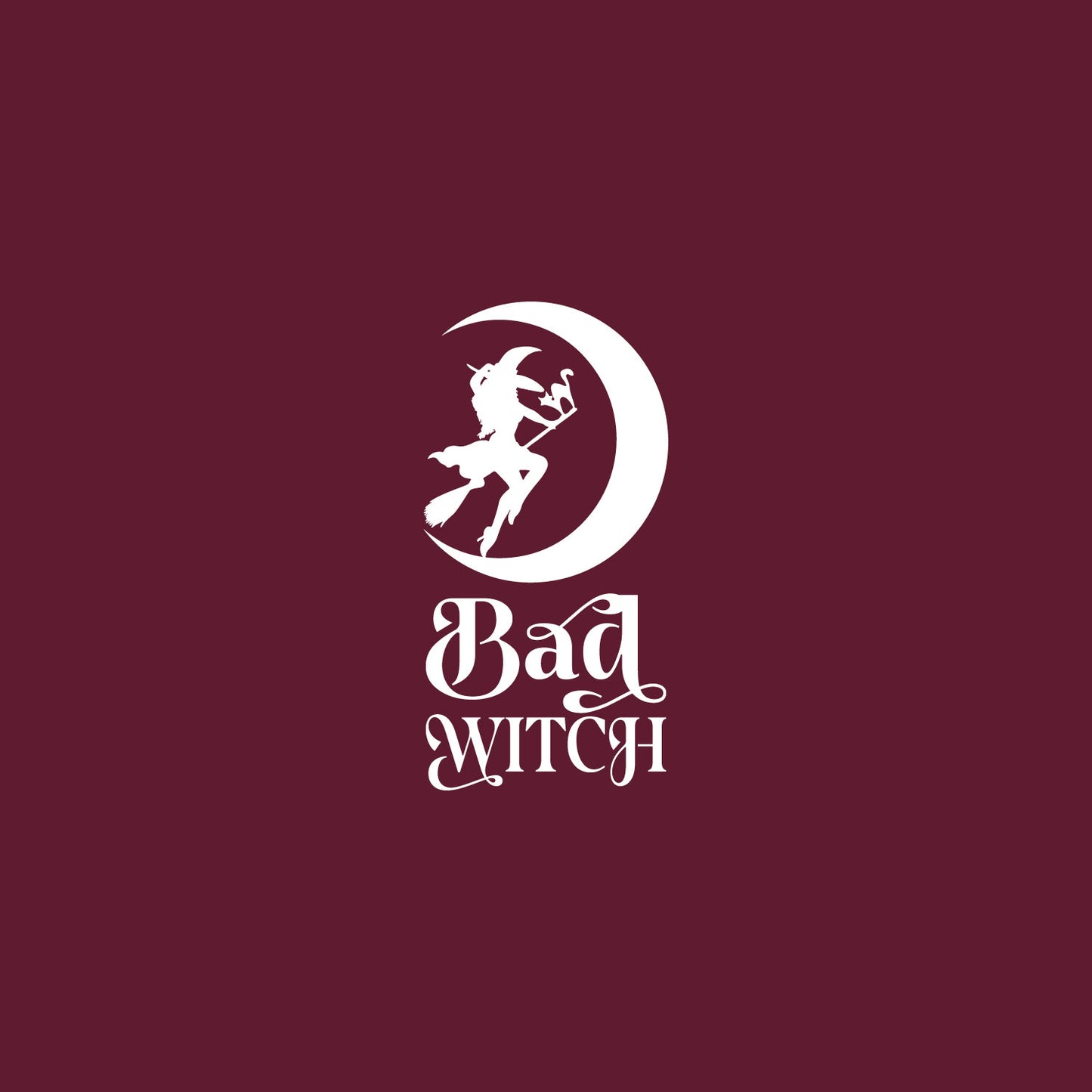 Vinyl Wall Art Decal - Bad Witch - 8" x 4" - Trendy Cool Funny Halloween Quote Sticker for Office Laptops Mugs Thermos Notebooks Home Windows Doors Storefront Spooky Decor