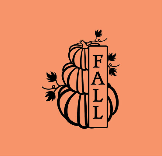 Vinyl Wall Art Decal - Fall - 22" x 17" - Trendy Cool Halloween Pumpkin Design Season Sticker for Home Windows Living Room Entry Doors Storefront Coffee Shop School Spooky Decor