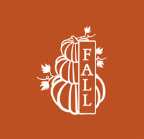 Vinyl Wall Art Decal - Fall - 22" x 17" - Trendy Cool Halloween Pumpkin Design Season Sticker for Home Windows Living Room Entry Doors Storefront Coffee Shop School Spooky Decor