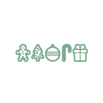 Vinyl Wall Art Decal - Hanging Christmas Ornaments - 60.5" x 15" - Holiday Season Trendy Seasonal Sticker for Home School Living Room Work Office Classroom Door Store Window Decor