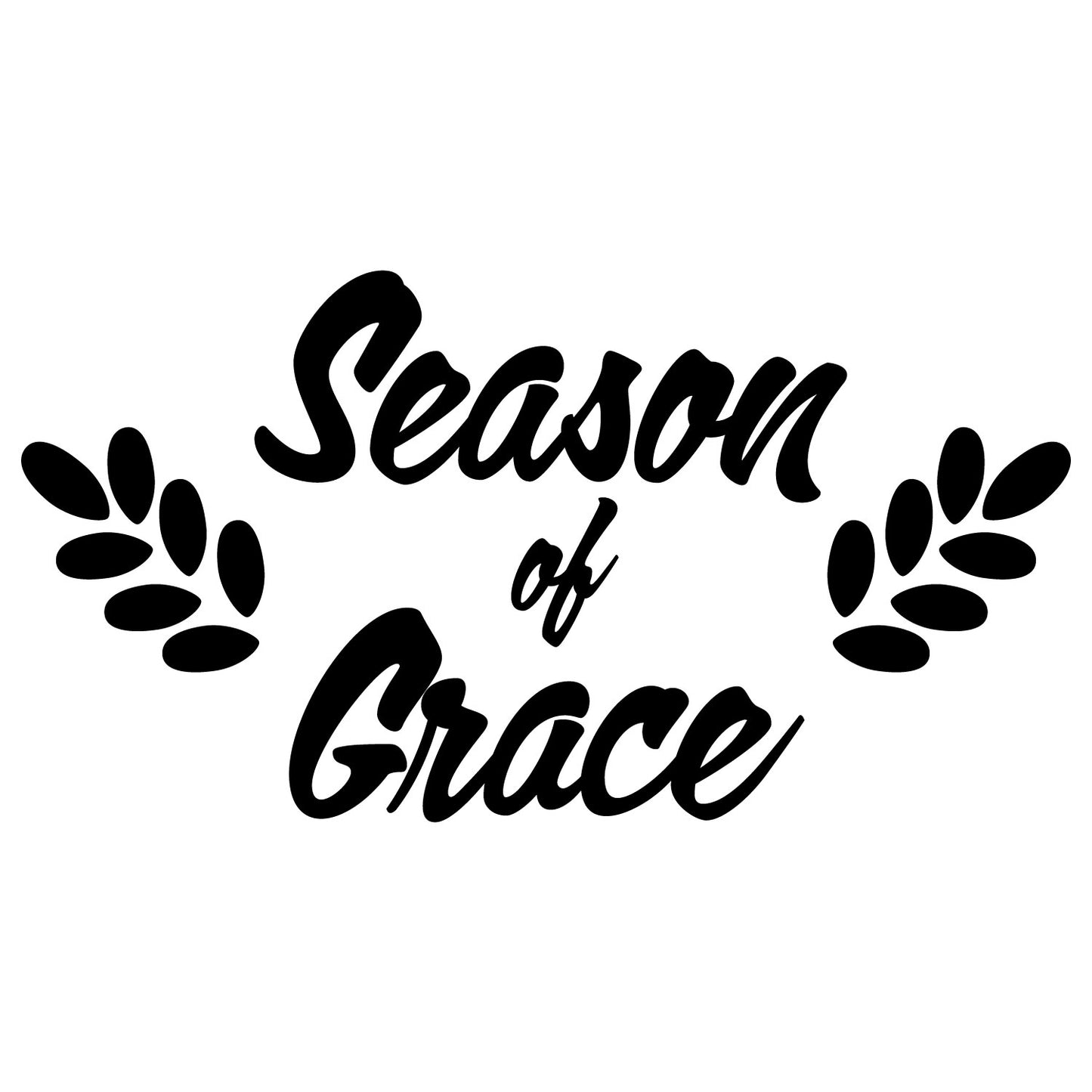 Vinyl Wall Art Decal - Season of Grace - Charming Thanksgiving Vinyl Wall Art Decal Sticker Design for Living Room Office Classroom Decor