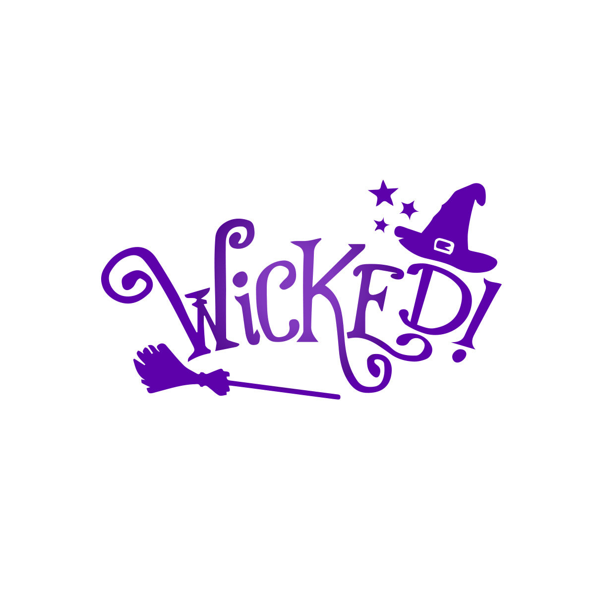 Vinyl Wall Decal - Magical Halloween Wicked 16" x 29" - Halloween Decoration, Seasonal Decor - Teens, Adults, Indoor, Outdoor, Wall, Door, Window, Living Room, Office