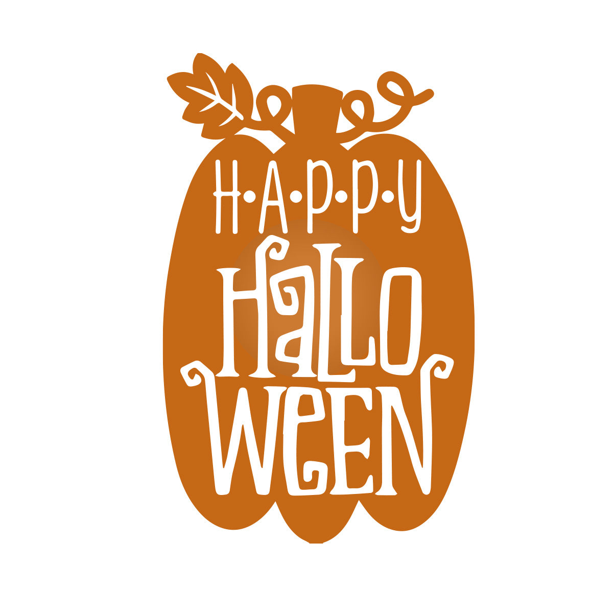 Vinyl Wall Decal - Happy Halloween Pumpkin 16" x 10" - Halloween Decoration, Seasonal Decor - Teens, Adults, Indoor, Outdoor, Wall, Door, Window, Living Room, Office